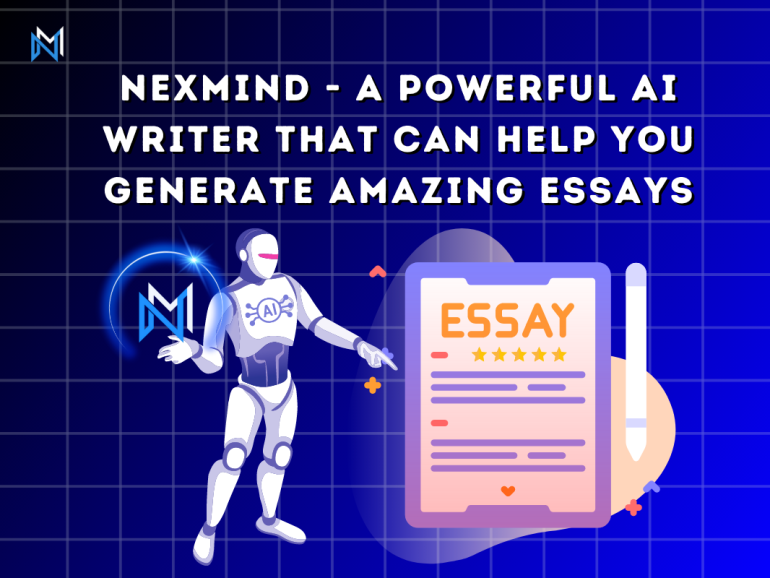 NexMind – A powerful AI writer that can help you generate amazing essays